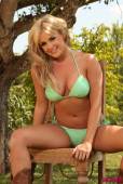 Amy Green Strips Naked In The Garden From Her Green Bikini w6vnvgd2ia