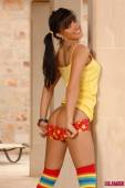 Gemma Massey Yellow Top With Cute Panties And Knee High Socks n6vrg5iwkz