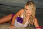 Michelle-Cole-White-Top-With-Purple-Panties-On-The-Beach-a6vrtml2ii.jpg