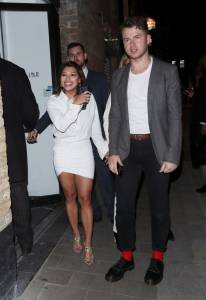 Vanessa White â€“ wardrobe malfunction at Covent Garden in London (Nipslip) (NSF a6x8kb3u3y